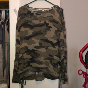 Camo long sleeve shirt